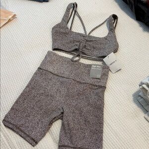 Forever 21 Heathered Gray Activewear Set